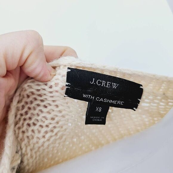 J. Crew Cashmere Blend Women's Pullover Sweater Cream XS - Picture 4 of 6